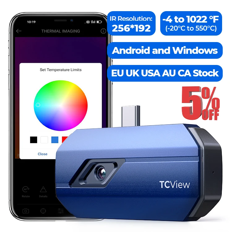 كاميرا تصوير حراري محمولة صغير - مراجعة Topdon Tc001 Thermal Camera وسعره