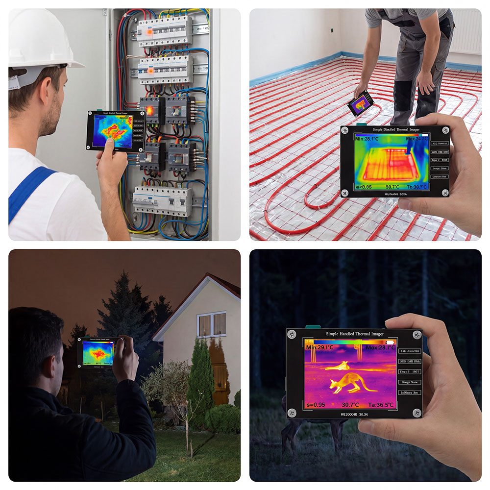 كاميرا حرارية 32*24 -40 درجة م - مراجعة Nf 521 Thermal Imaging Camera وسعره