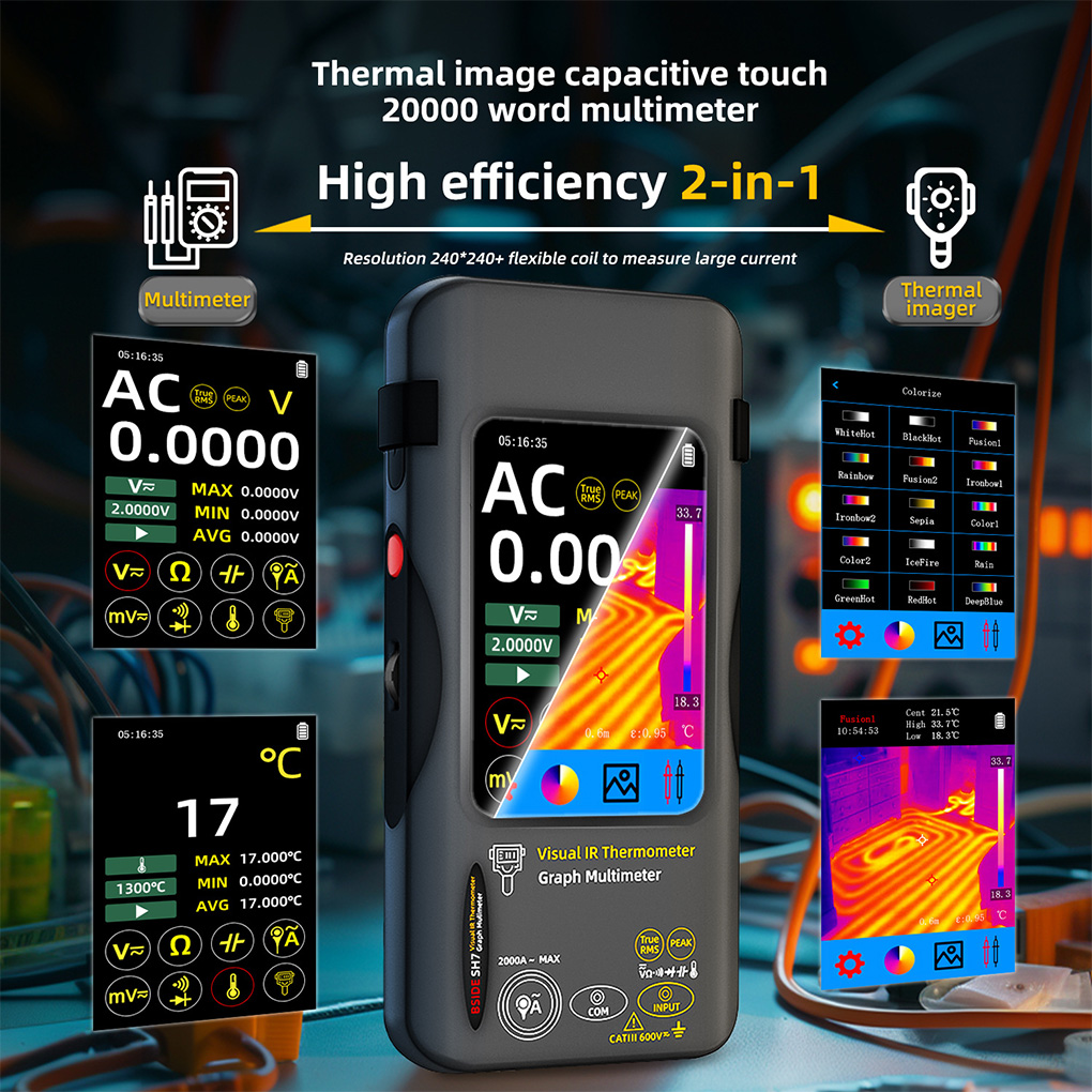 SH7 اللمس التصوير الحراري المت - مراجعة Nf 521 Thermal Imaging Camera وسعره